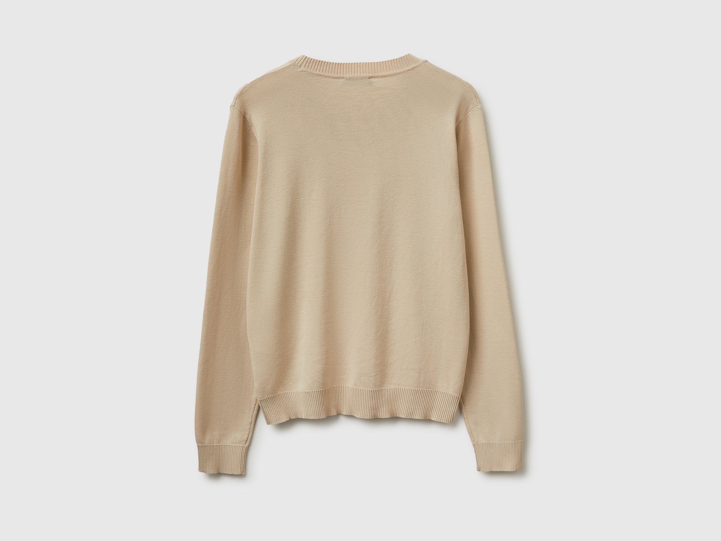 Beige sweater in tricot cotton - ucb_image_BS