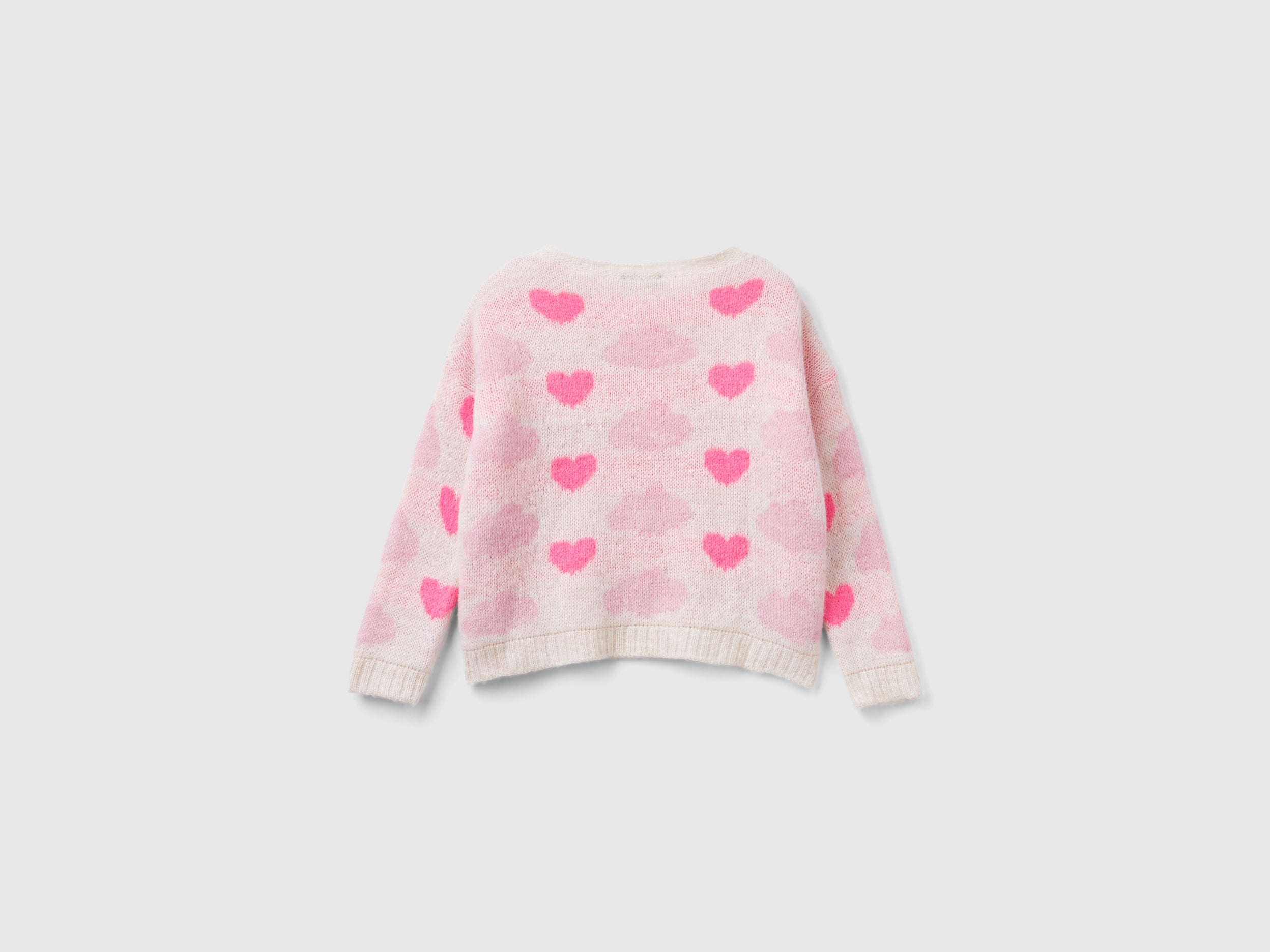 Camisola jacquard com corações e nuvens - ucb_image_BS