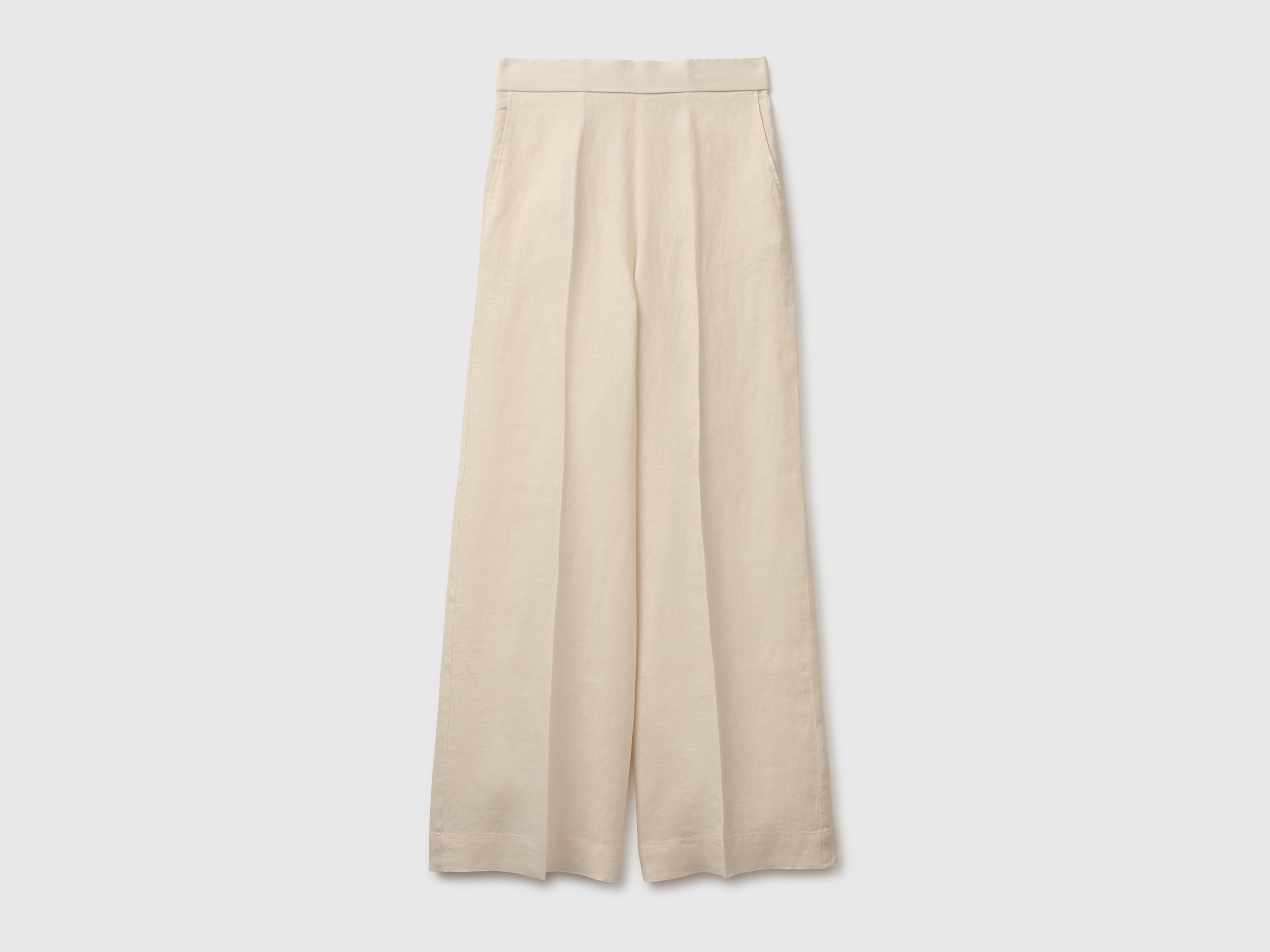Palazzo trousers in 100% linen - ucb_image_FS