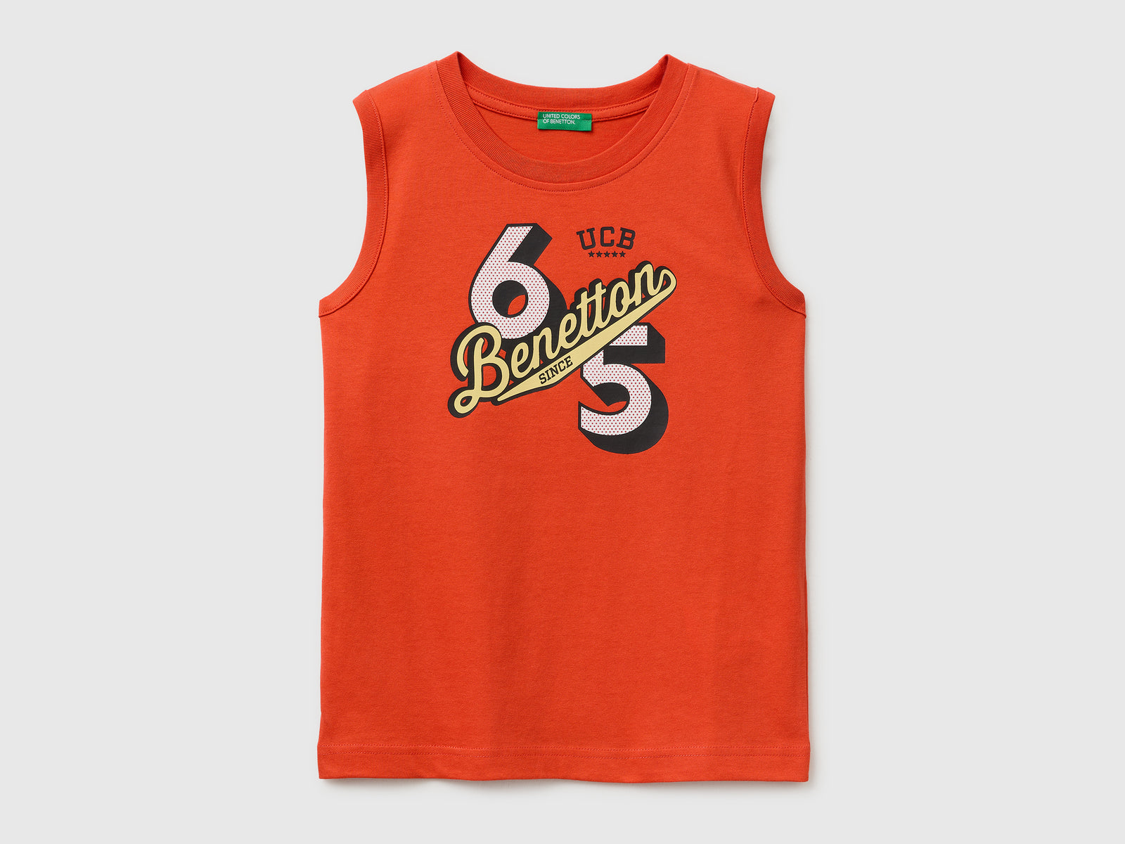 Organic cotton tank top with logo print - ucb_image_FS