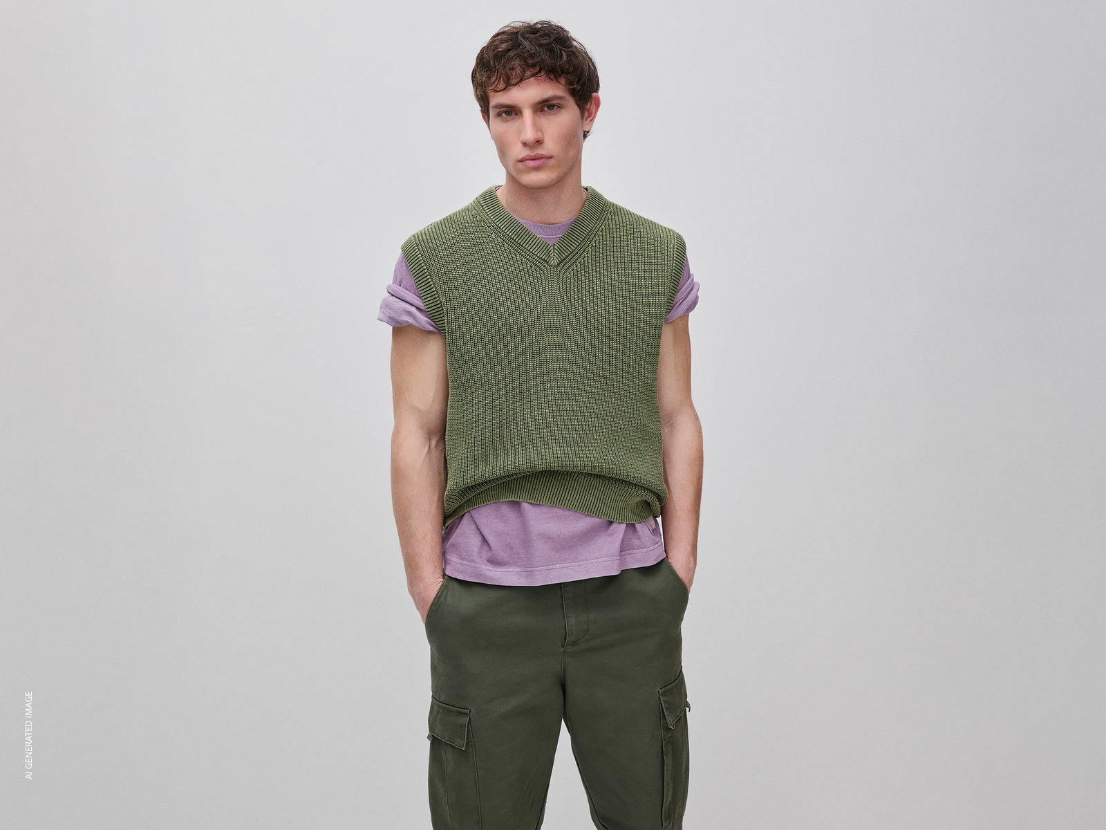 Colete regular fit stone washed - ucb_image_F