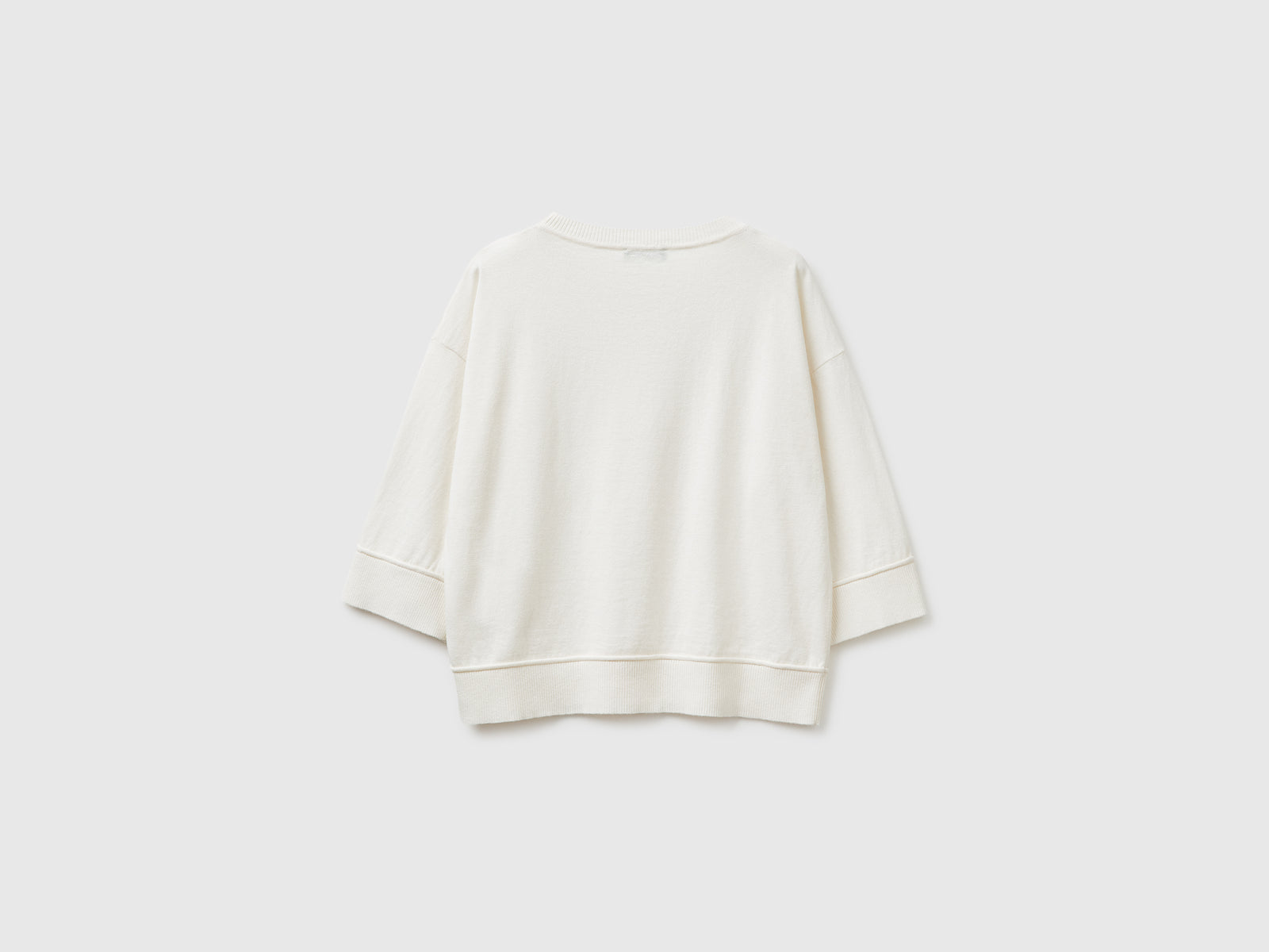 Camisola de gola redonda em algodão e lã - ucb_image_BS