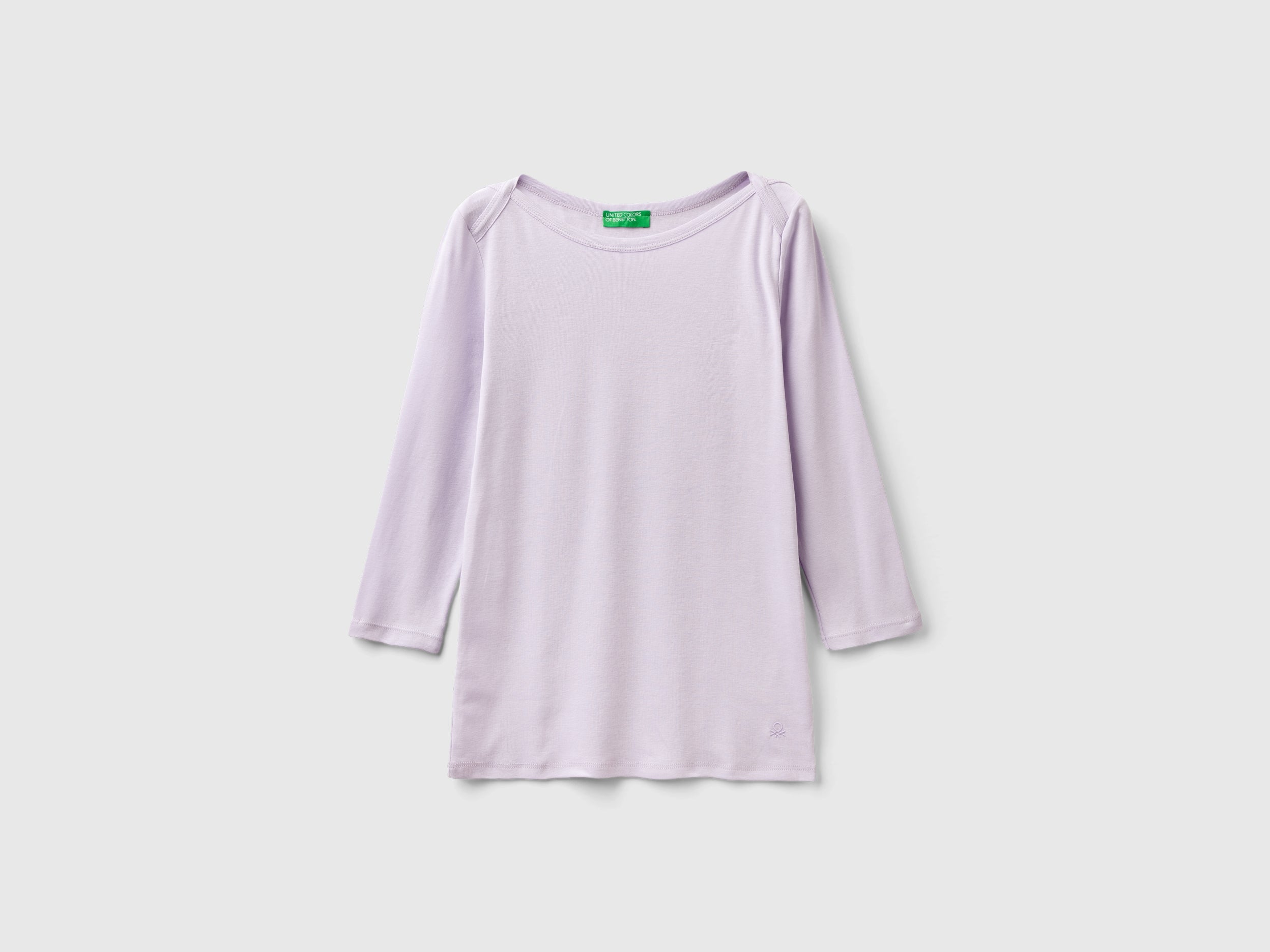 T-shirt com decote à barco 100% algodão - ucb_image_FS