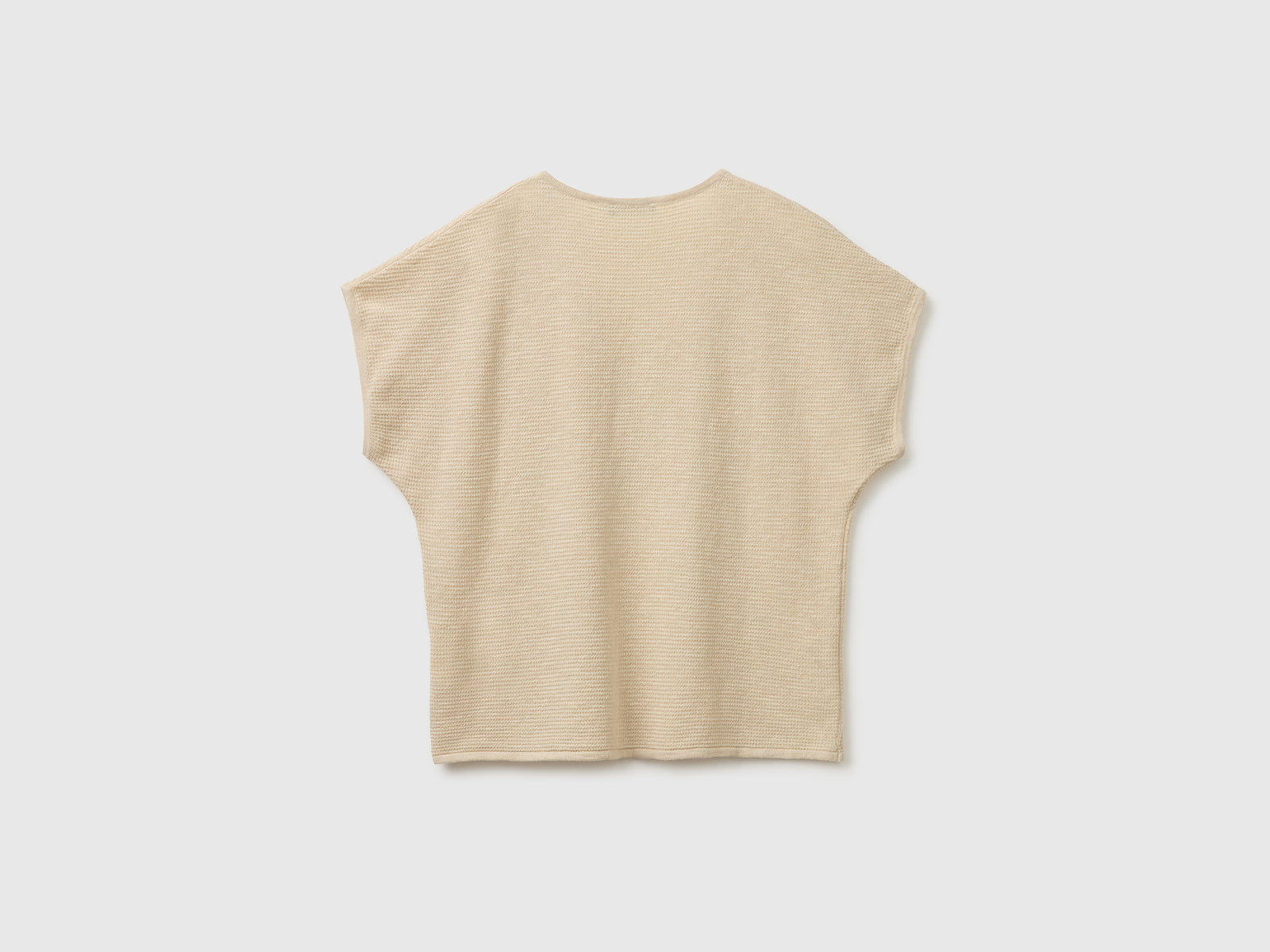Camisola decote em V em mistura de linho - ucb_image_BS