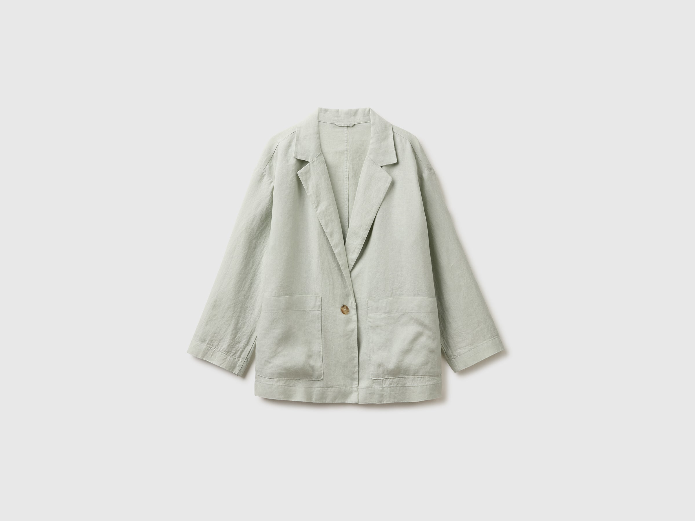 100% linen single-breasted blazer - ucb_image_FS