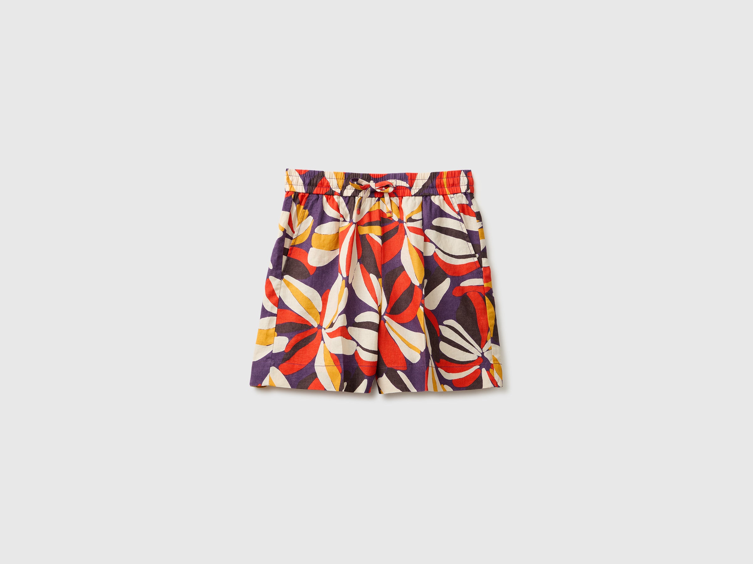 Shorts estampados em linho puro - ucb_image_FS