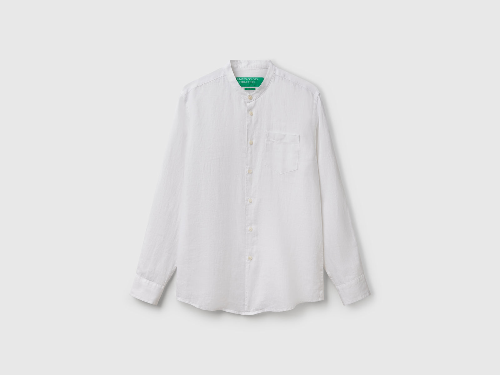Linen short with Mandarin collar - ucb_image_FS