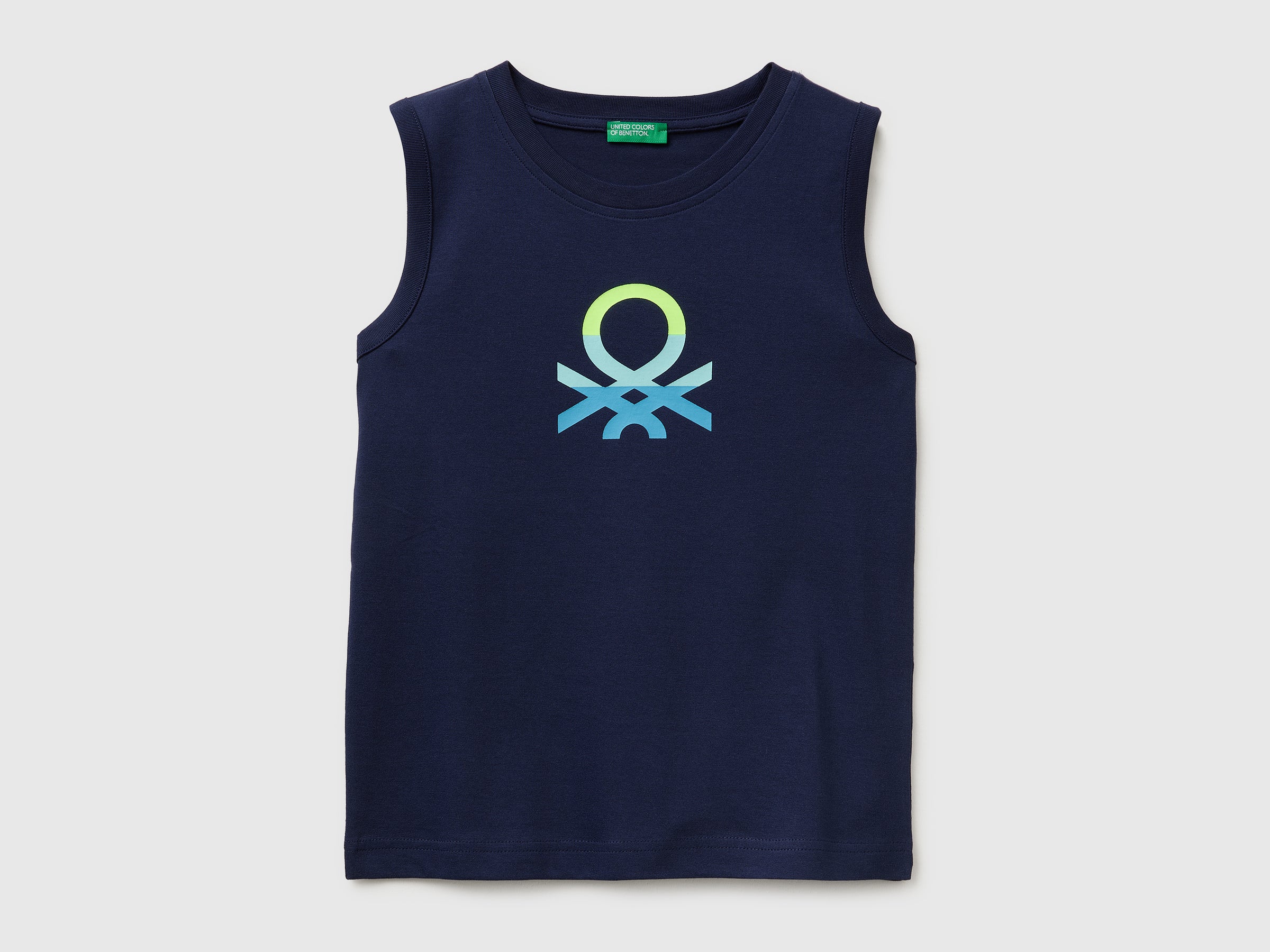 Organic cotton tank top with logo print - ucb_image_FS