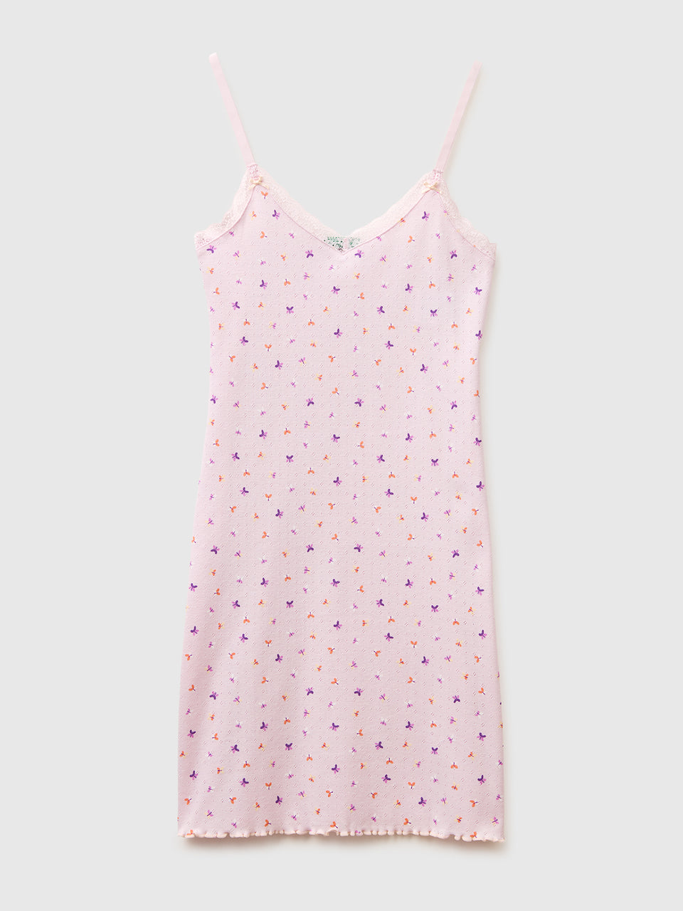 Patterned nightgown with shoulder straps - ucb_image_FS