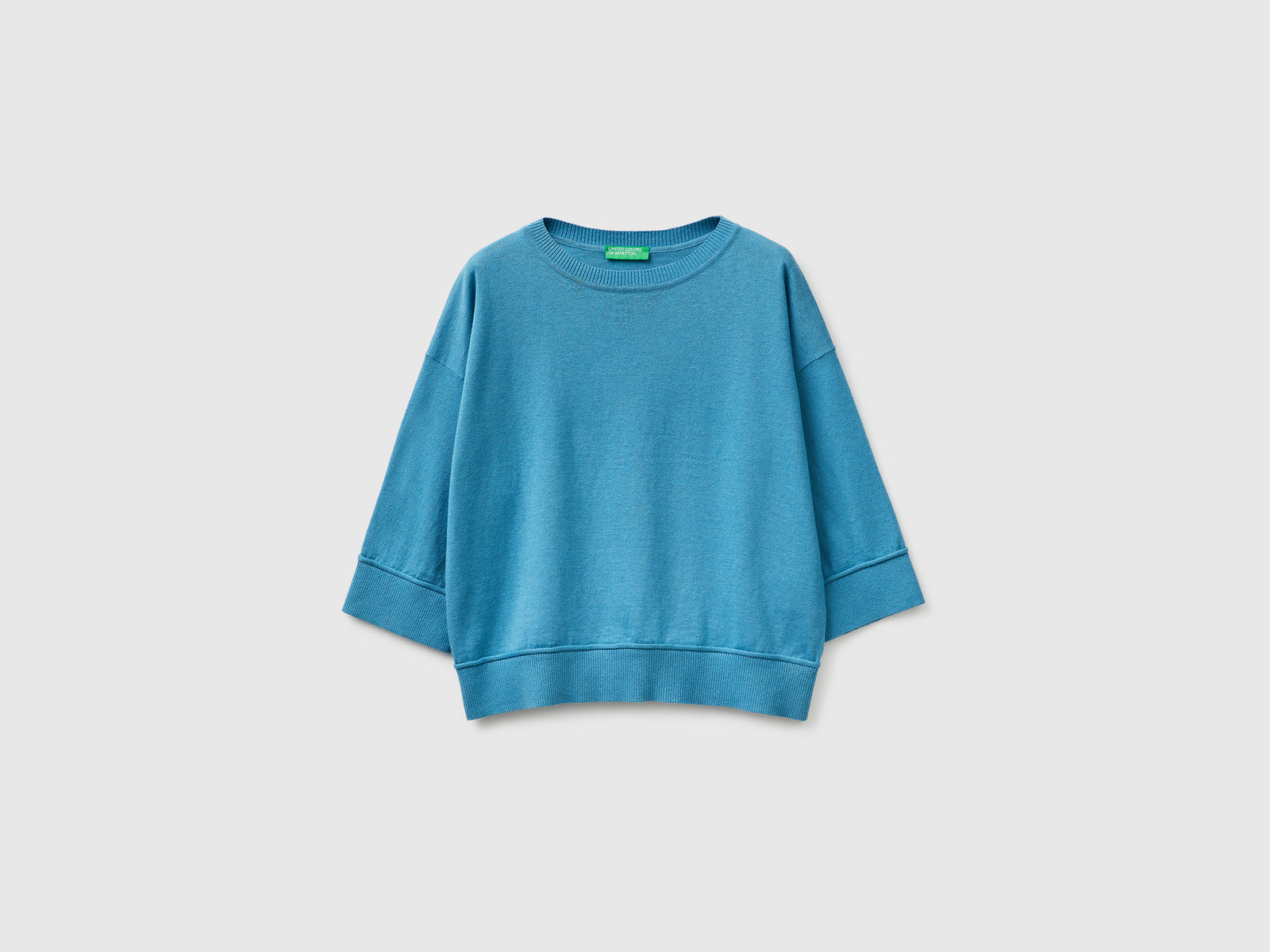 Camisola de gola redonda em algodão e lã - ucb_image_FS