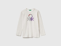 T-shirt de manga comprida com estampa glitter - ucb_image_FS