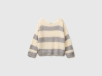 Camisola em mistura de mohair às riscas bicolor boxy fit - ucb_image_BS