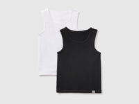 Duas t-shirts sem mangas interiores em algodão stretch - ucb_image_FS