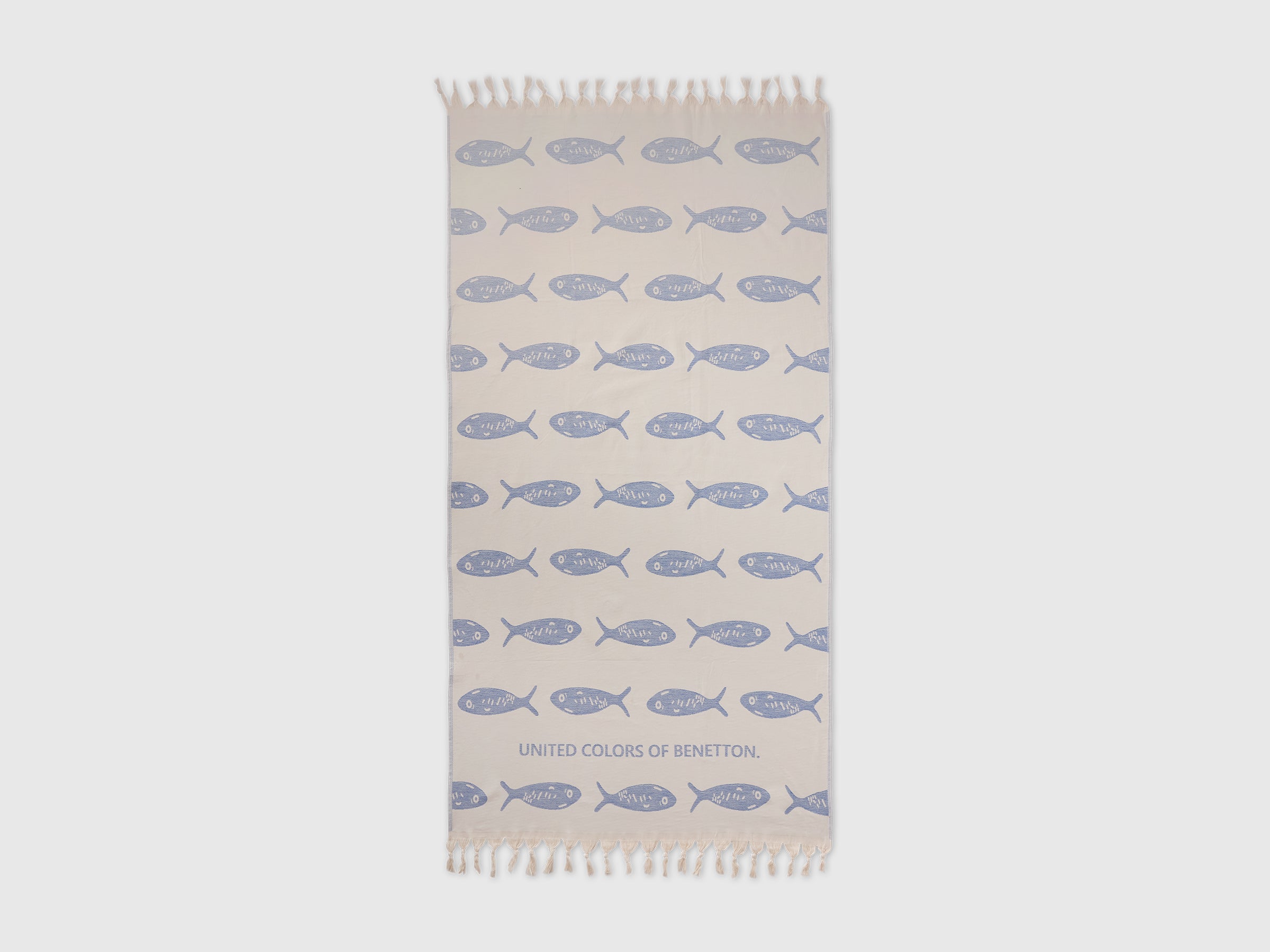 Toalha de praia jacquard com peixes azuis - ucb_image_FS