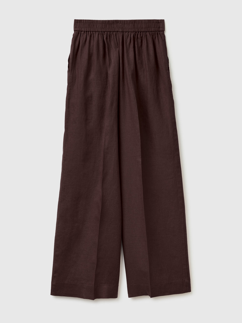 Palazzo trousers in pure linen - ucb_image_BS