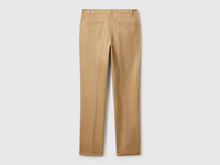 Chinos slim fit em algodão camel - ucb_image_BS