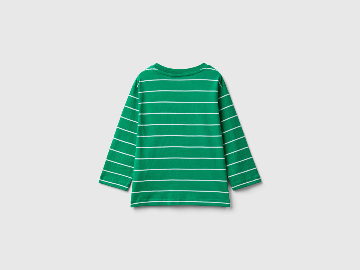 T-shirt às riscas com aplicação - ucb_image_BS
