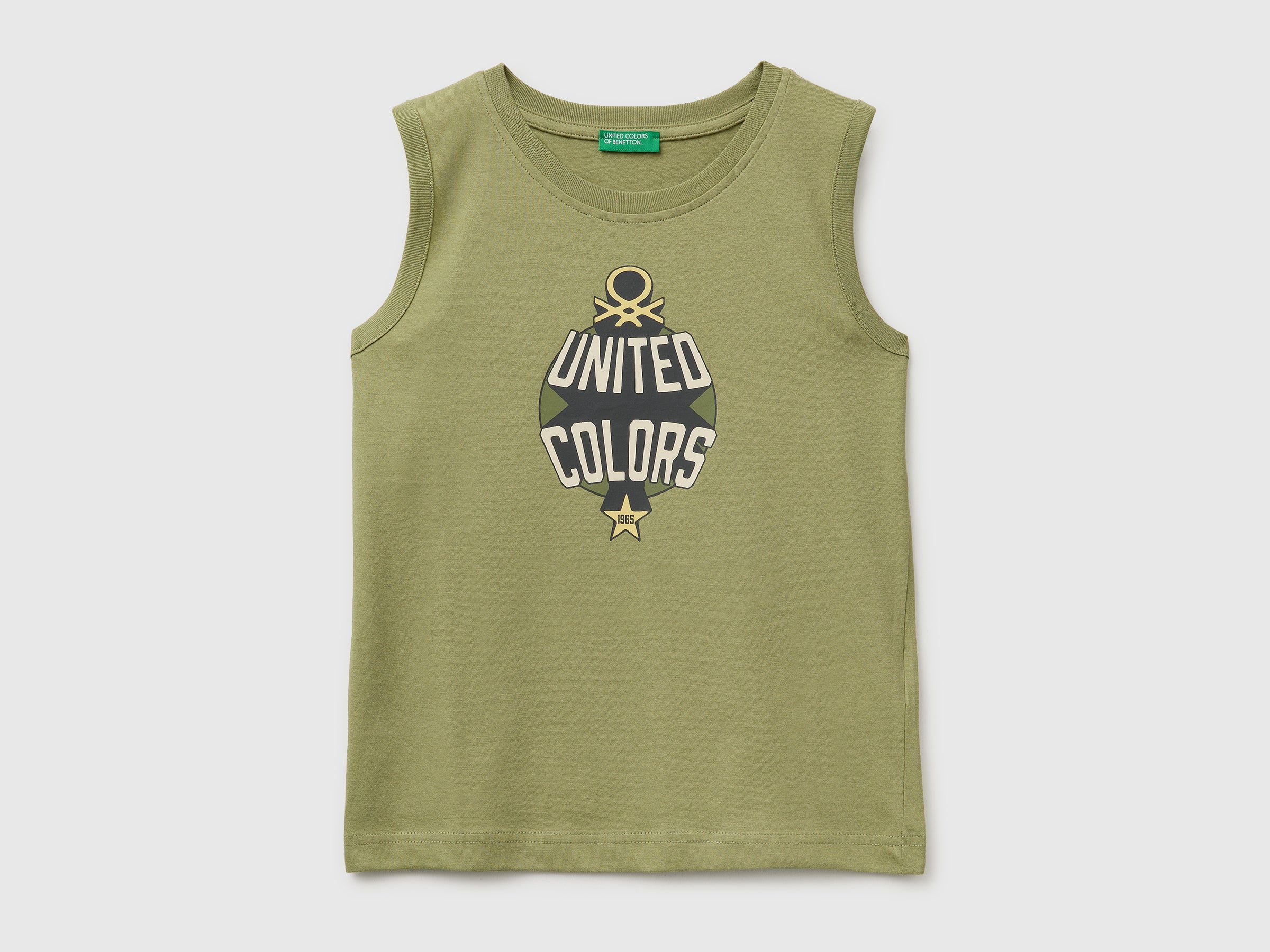 Organic cotton tank top with logo print - ucb_image_FS