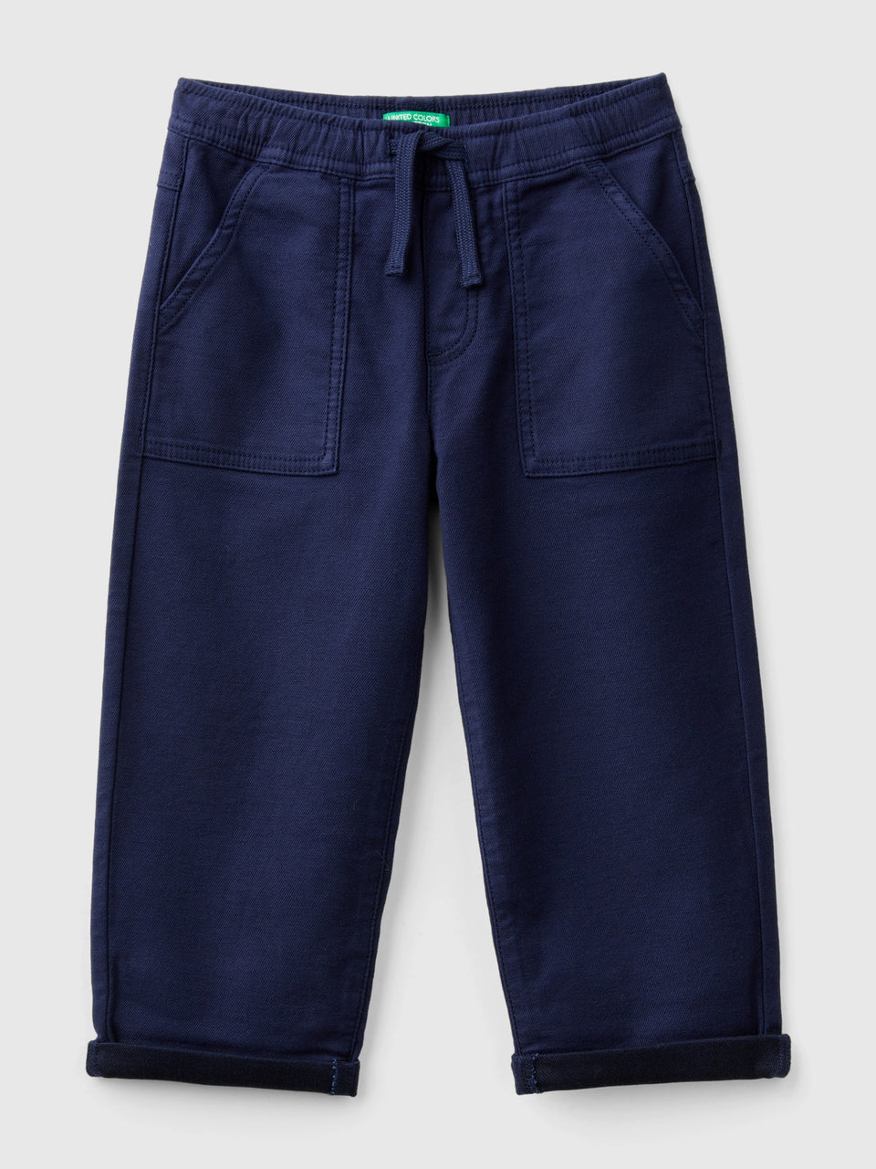 Joggers em mistura de algodão com cordão de ajuste - ucb_image_FS