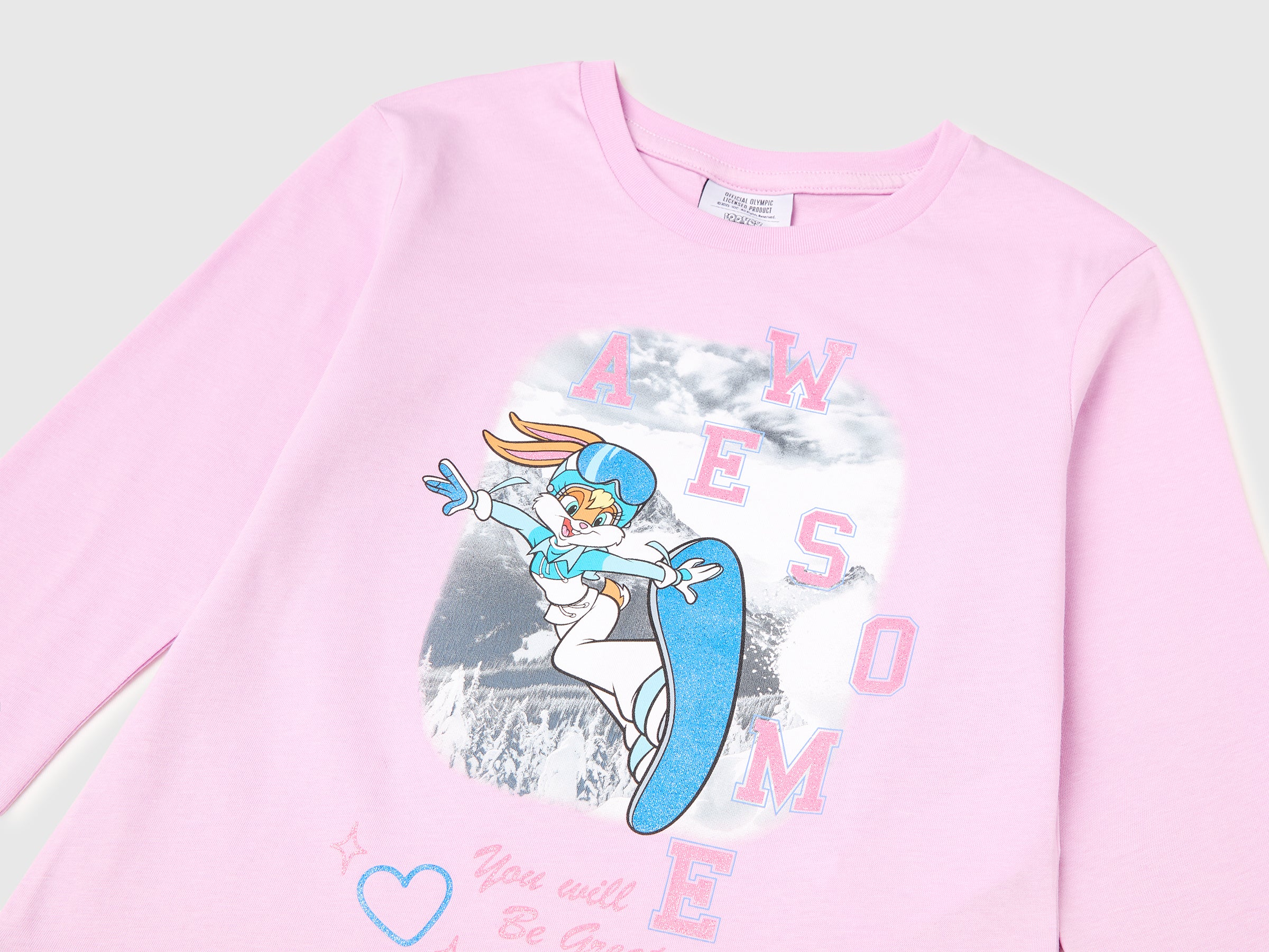 Looney Tunes x Olympic Collection lilac t-shirt - ucb_image_DS1