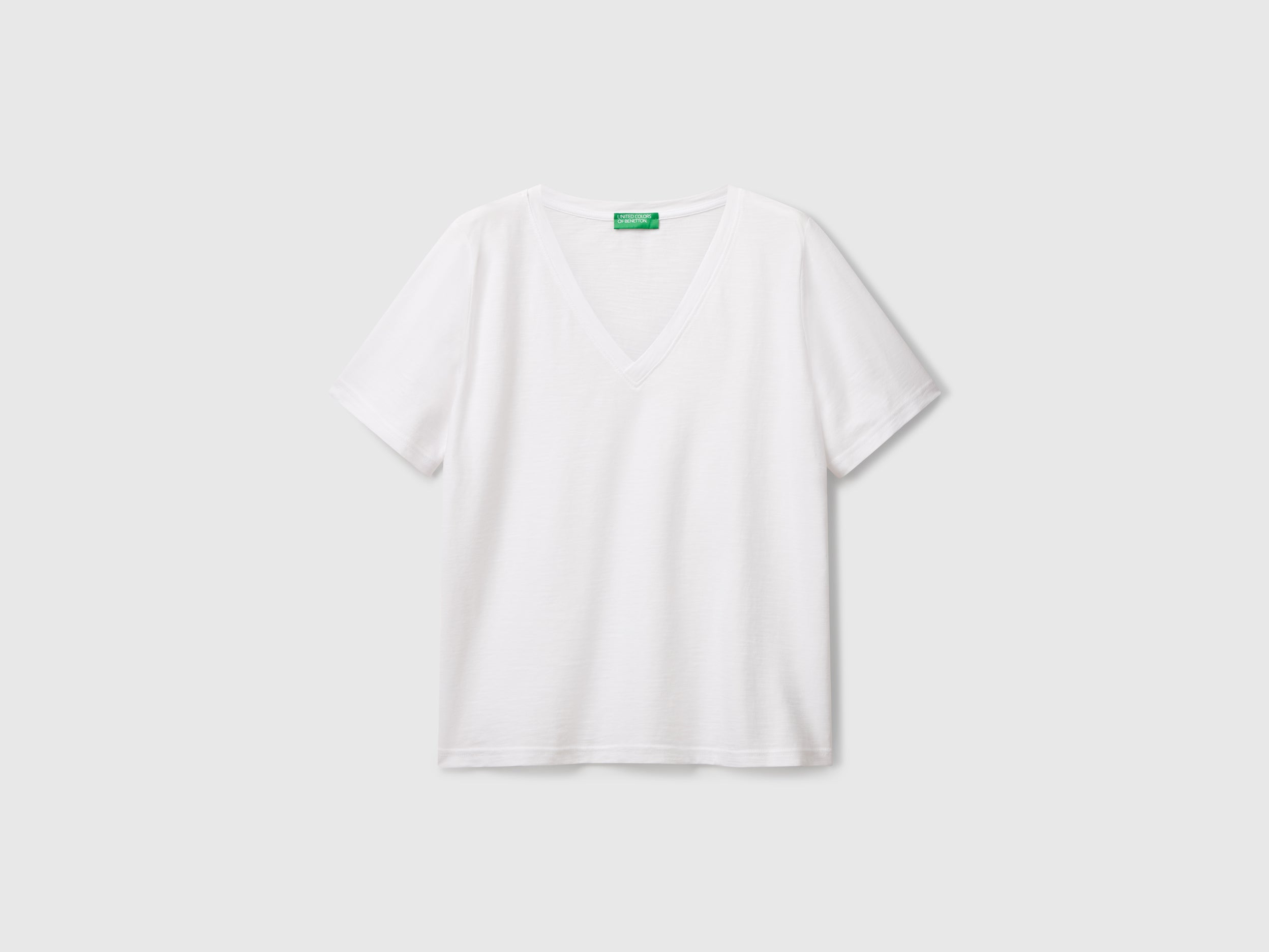 T-shirt decote em V em algodão flamé - ucb_image_FS
