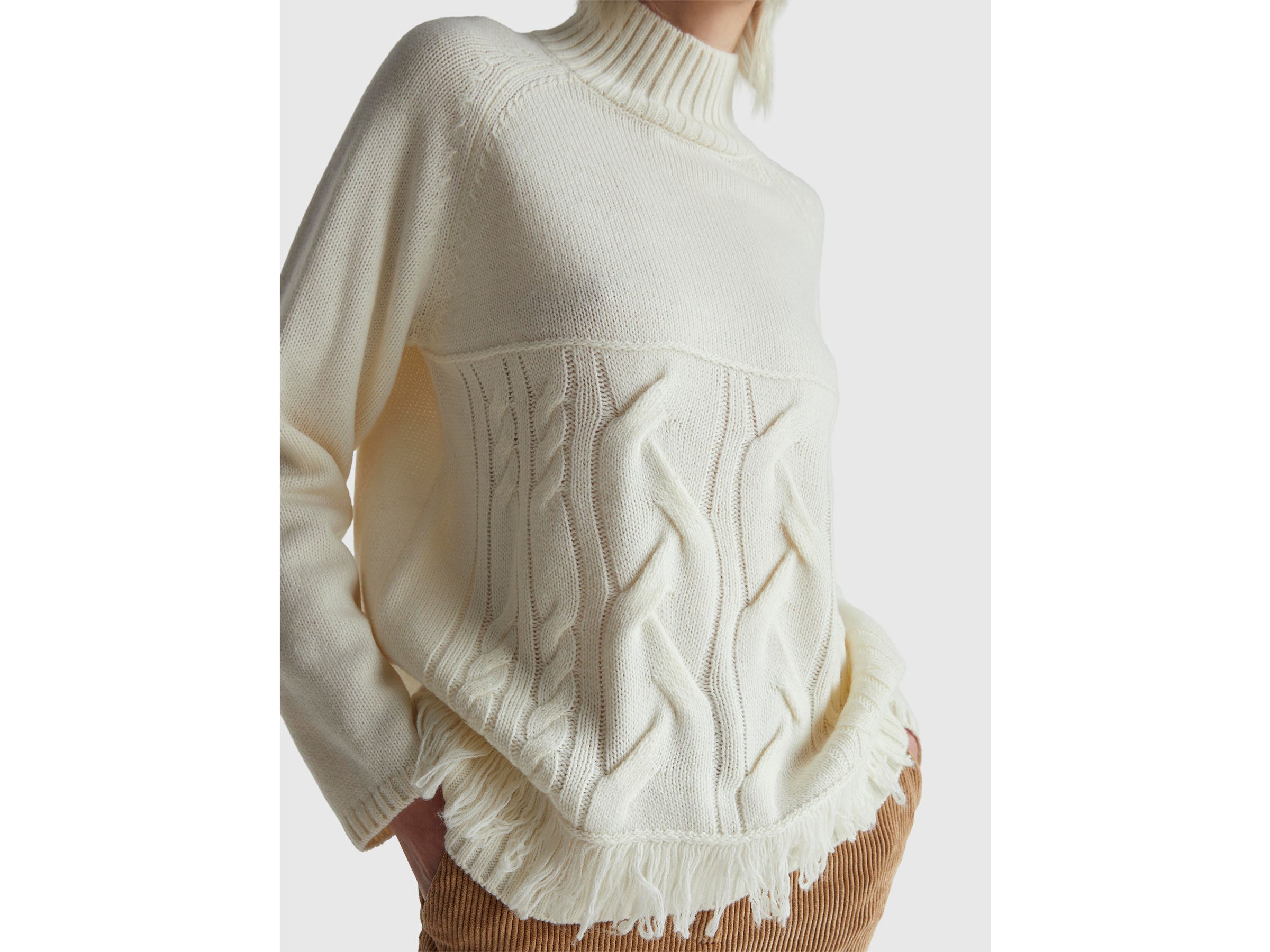 Camisola de gola alta over fit com franjas - ucb_image_FY