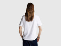 T-shirt de gola redonda em algodão flamé - ucb_image_B