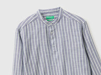 Camisa com carcela de botões riscada - ucb_image_FY
