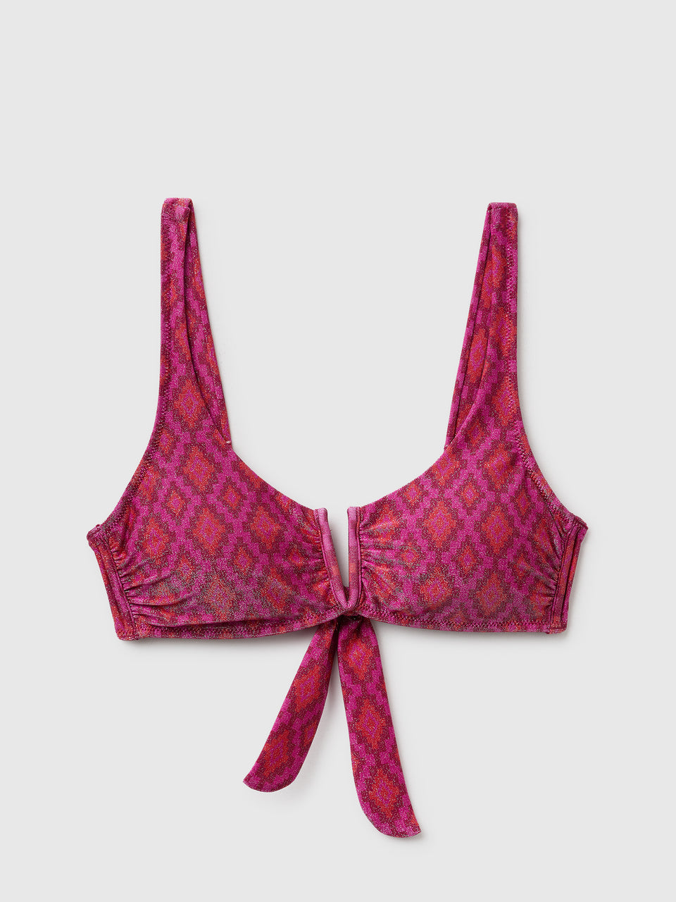 Soutien de biquíni com estampado étnico e lurex - ucb_image_FS
