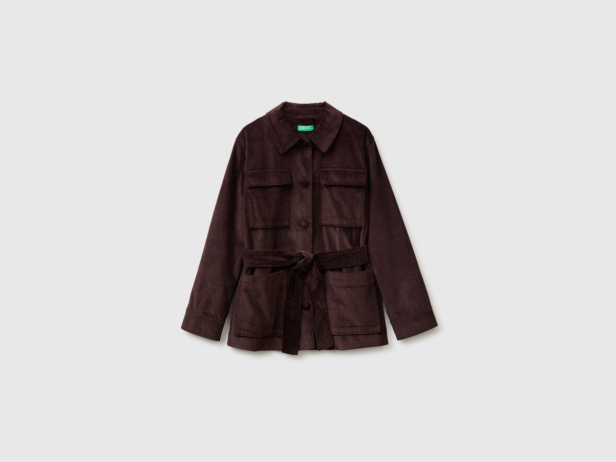 Casaco sahariano em veludo canelado - ucb_image_FS
