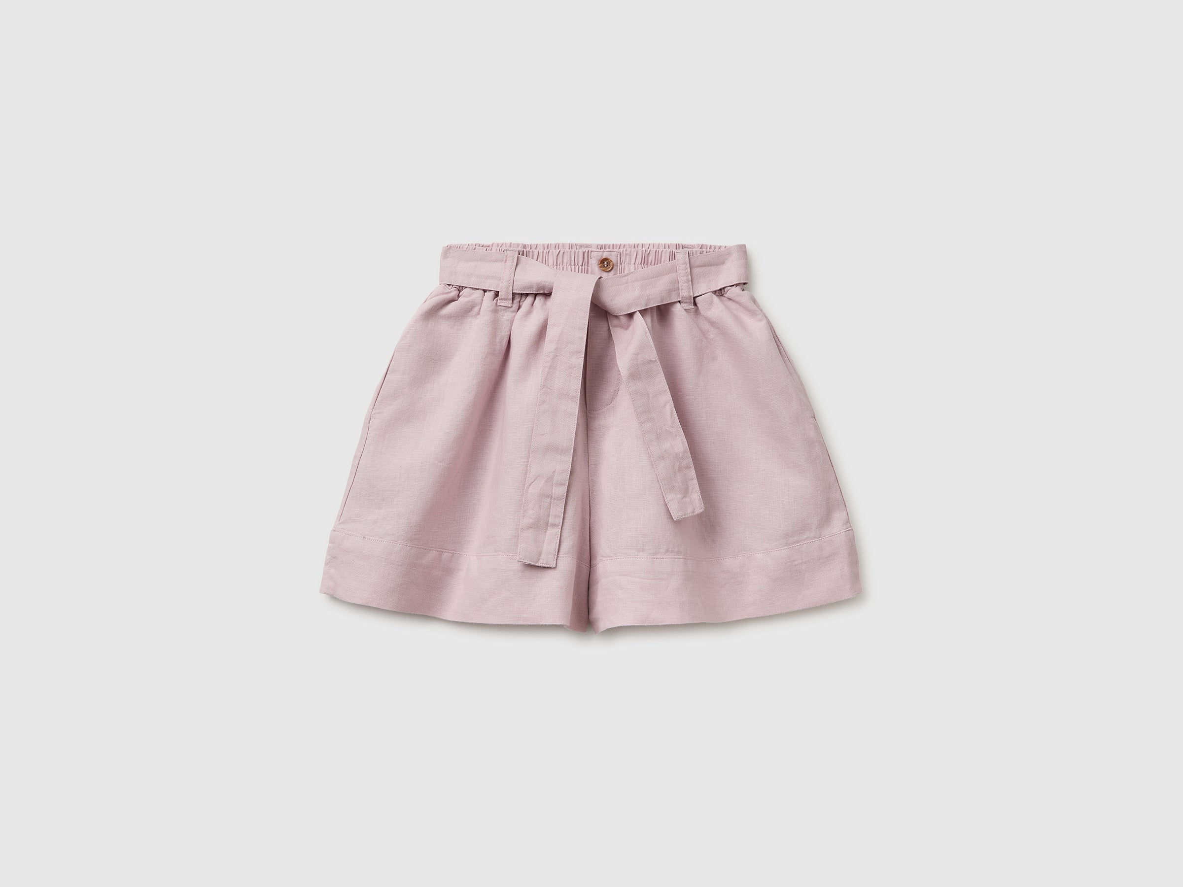 Linen blend shorts with sash - ucb_image_FS