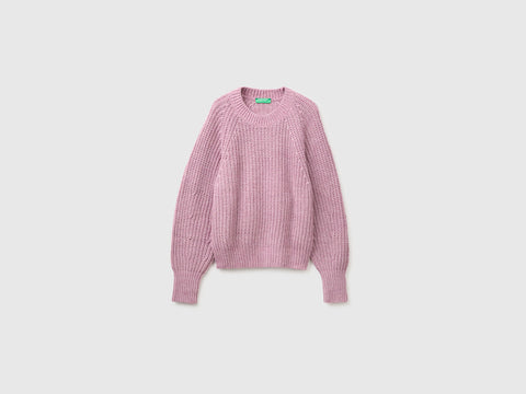 Camisola mélange em mistura de algodão e lã - ucb_image_FS
