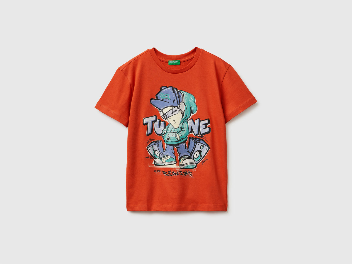 Organic cotton printed T-shirt - ucb_image_FS