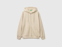 Cotton sweatshirt with zip and hood - ucb_image_FS