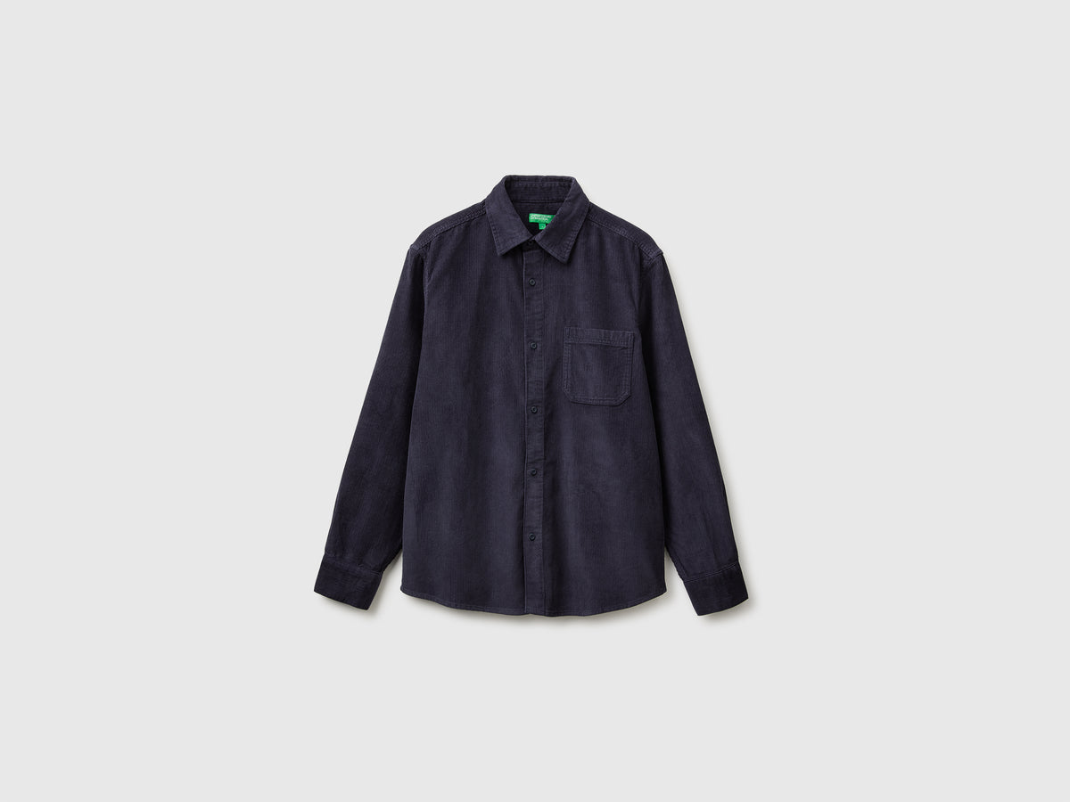 Camisa regular fit em veludo - ucb_image_FS