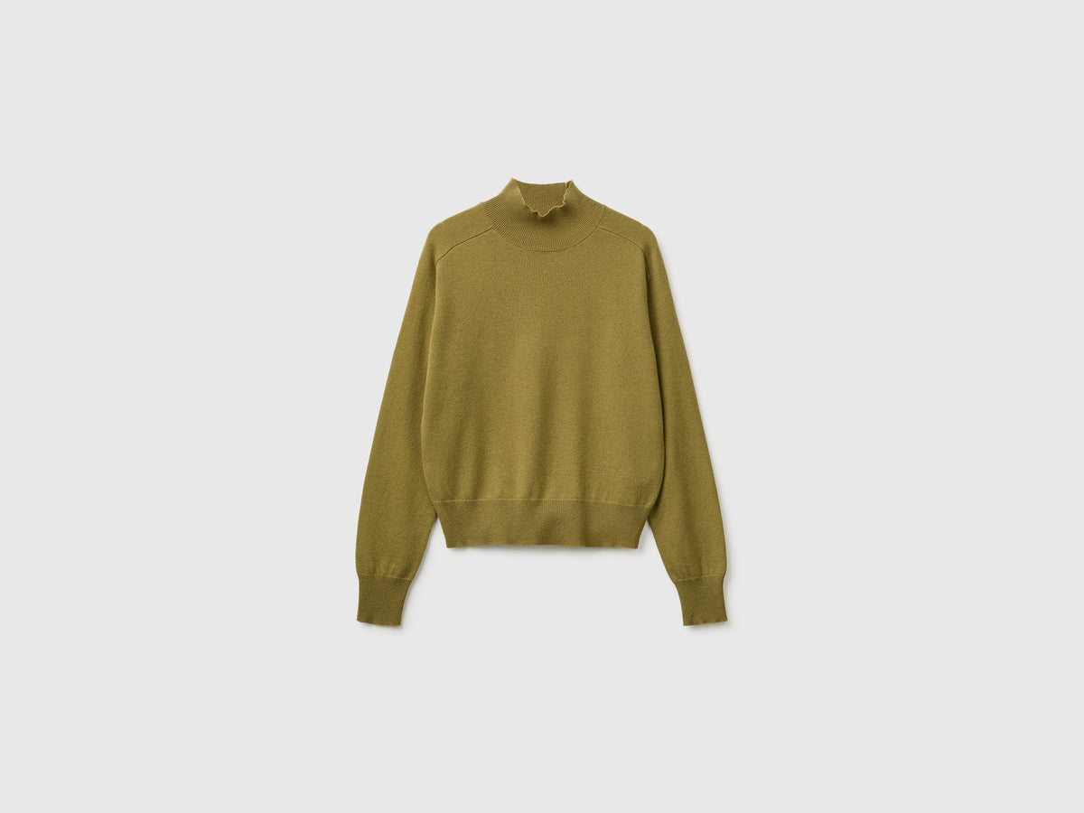 Camisola de gola alta em mistura de caxemira - ucb_image_FS