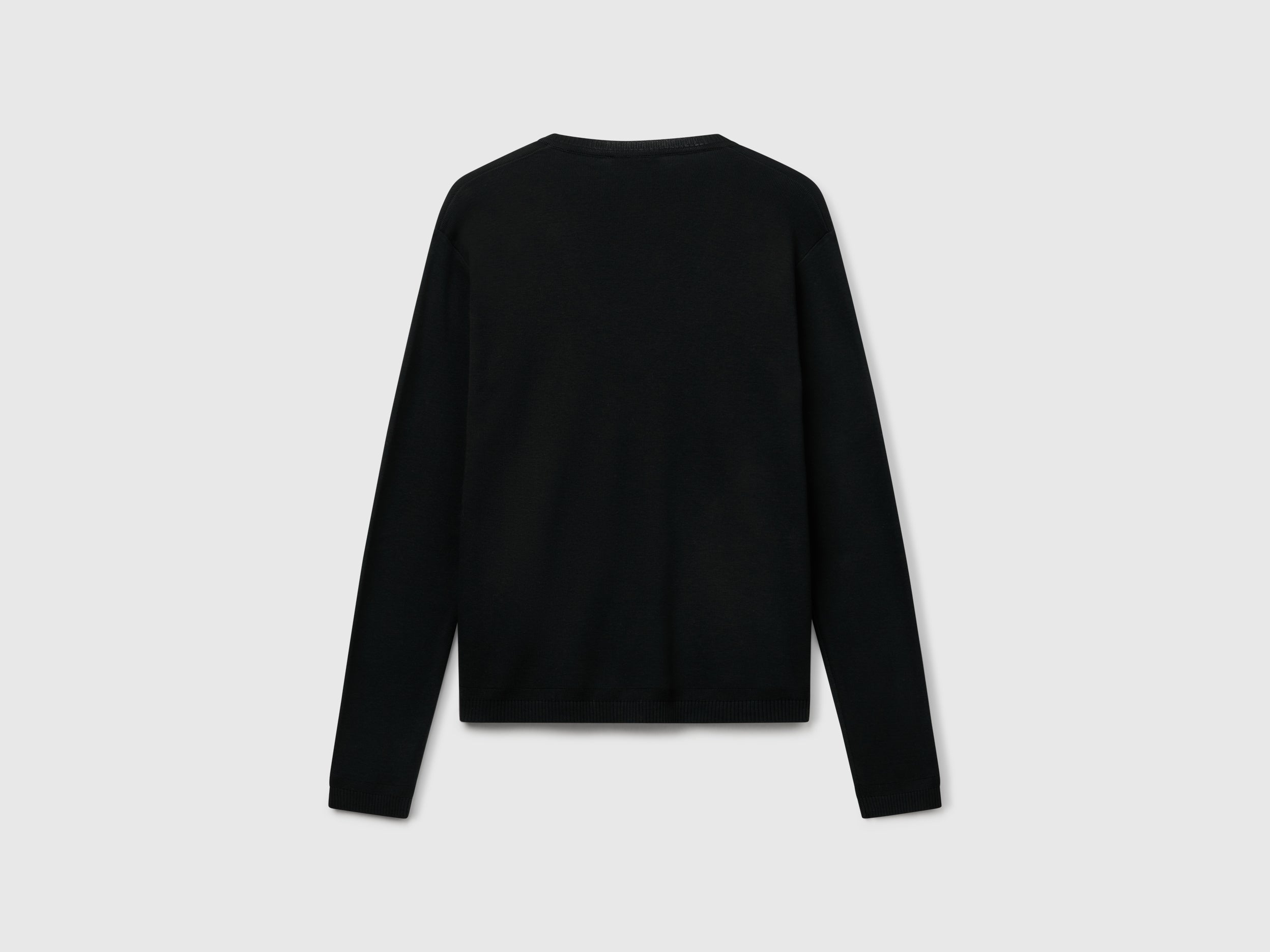 Camisola com decote em V em algodão puro - ucb_image_BS