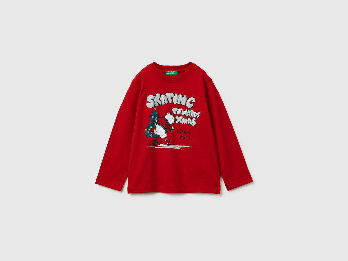 T-shirt com estampa em algodão quente - ucb_image_FS
