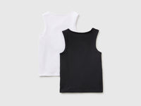 Duas t-shirts sem mangas interiores em algodão stretch - ucb_image_BS