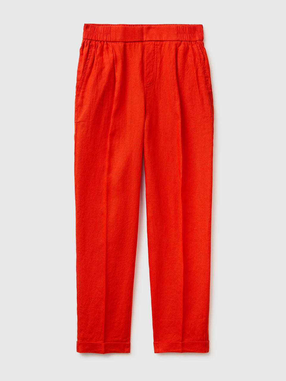 100% linen cigarette trousers - ucb_image_FS