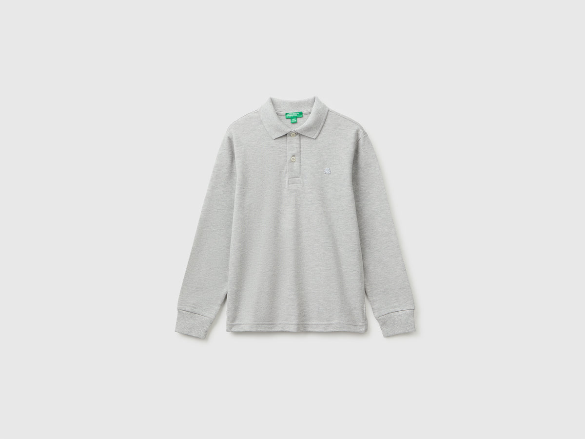 Polo de manga comprida em algodão orgânico - ucb_image_FS