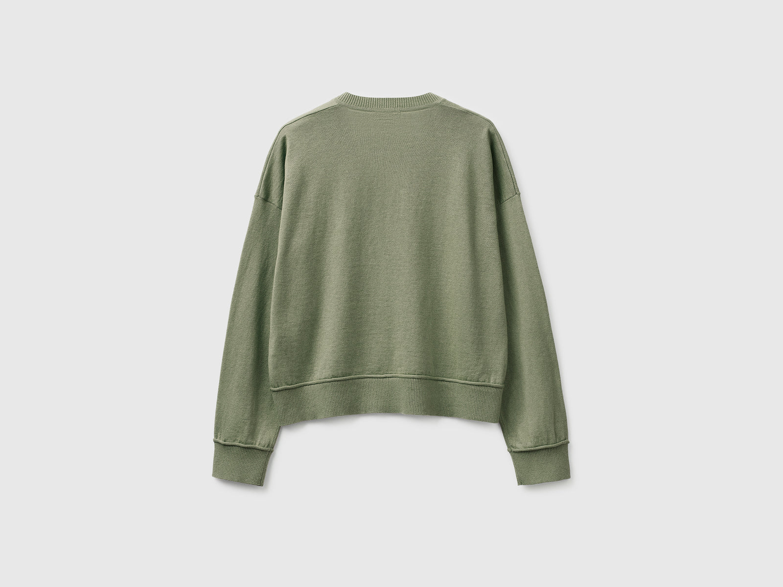 Camisola decote em V em algodão e lã - ucb_image_BS