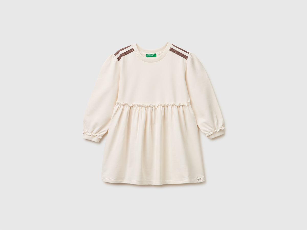 Sweatshirt dress with lace - ucb_image_FS