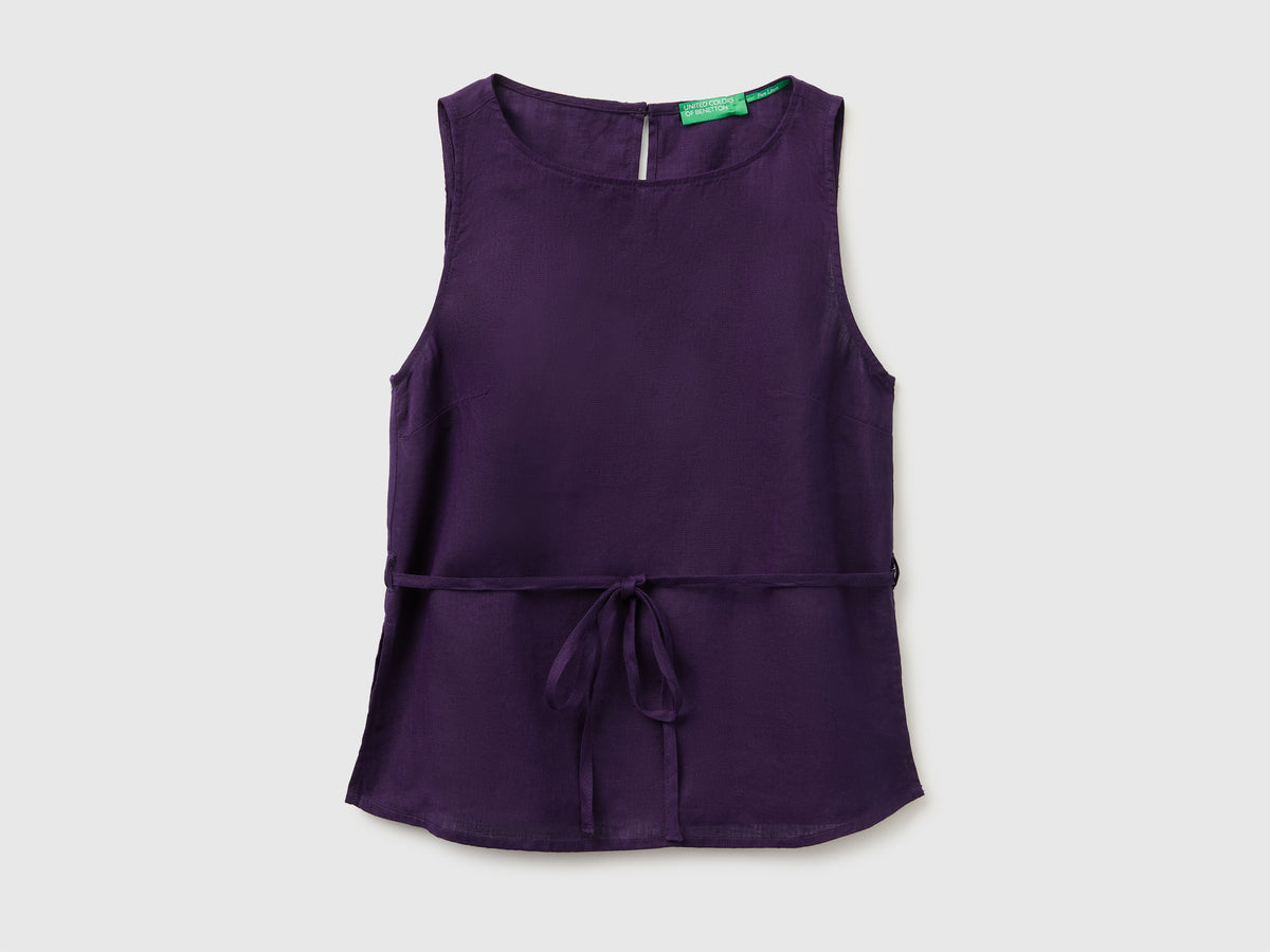 100% linen tank top with strap - ucb_image_FS