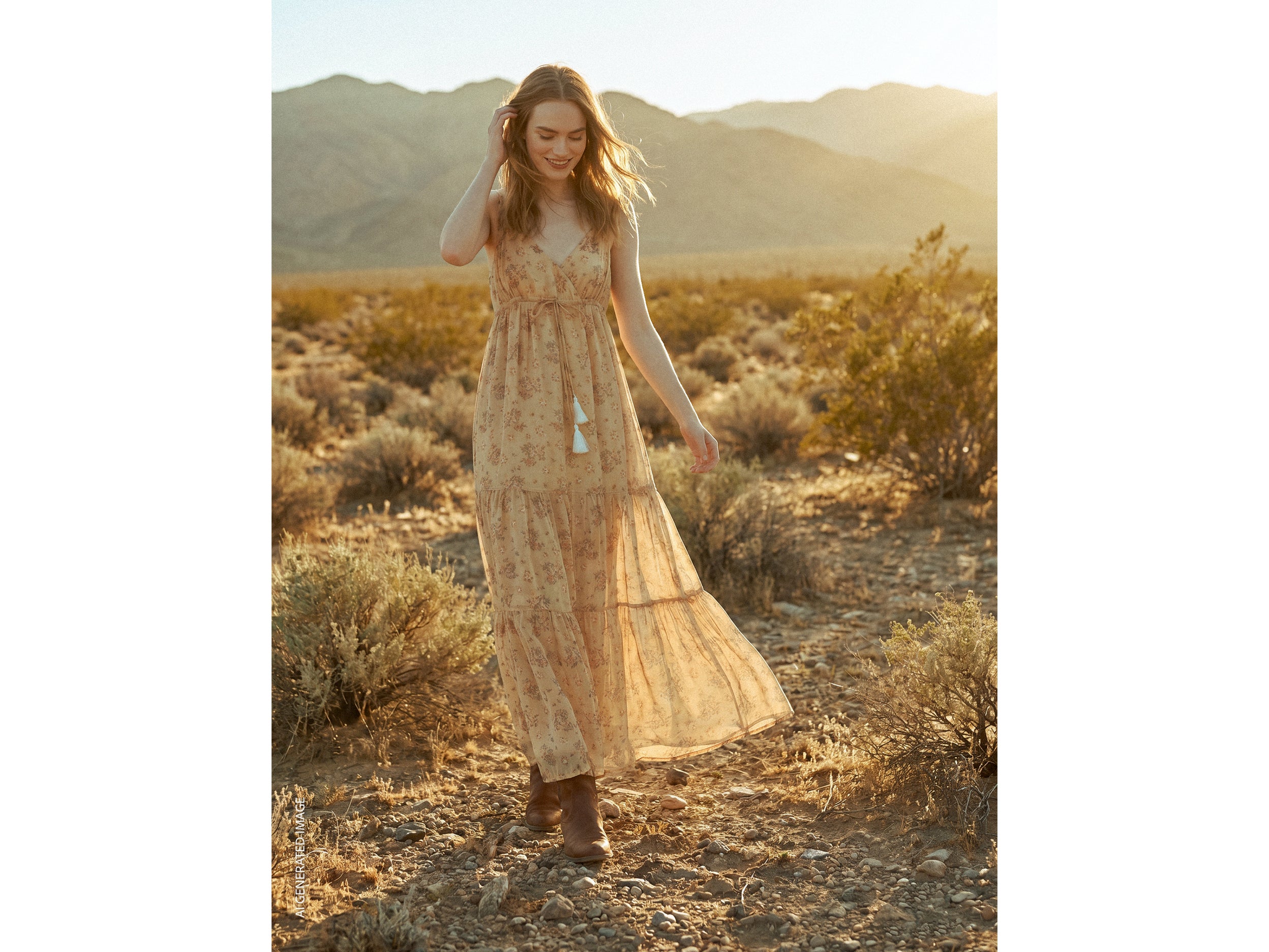 Vestido comprido estampado - ucb_image_FY