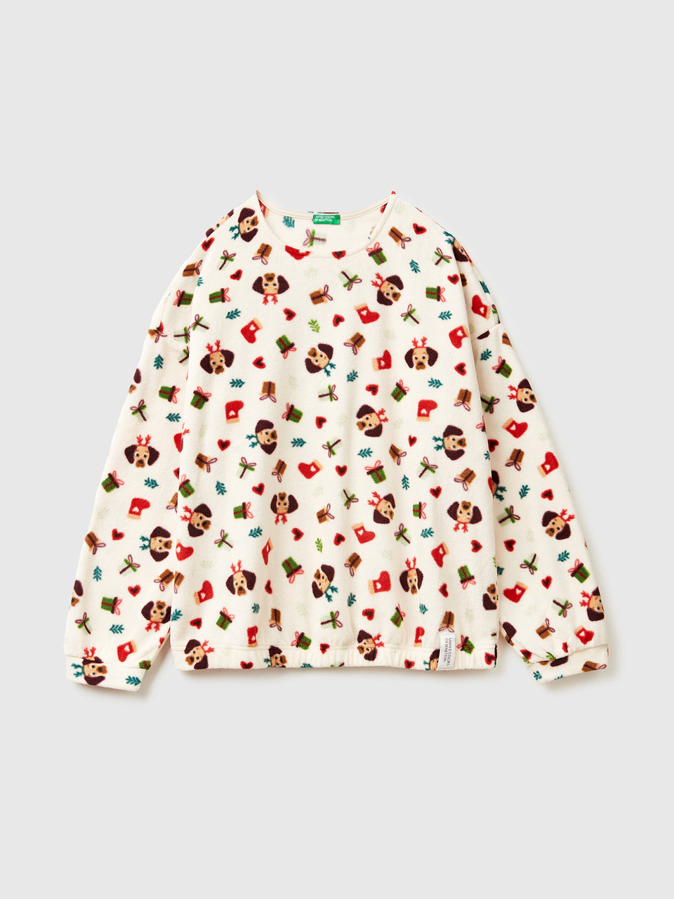 T-shirt em tecido polar com estampa natalina - ucb_image_FS