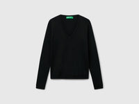 Camisola com decote em V em algodão puro - ucb_image_FS