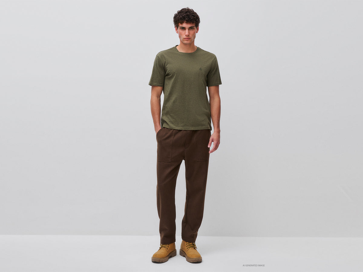 Cropped joggers in a wool blend