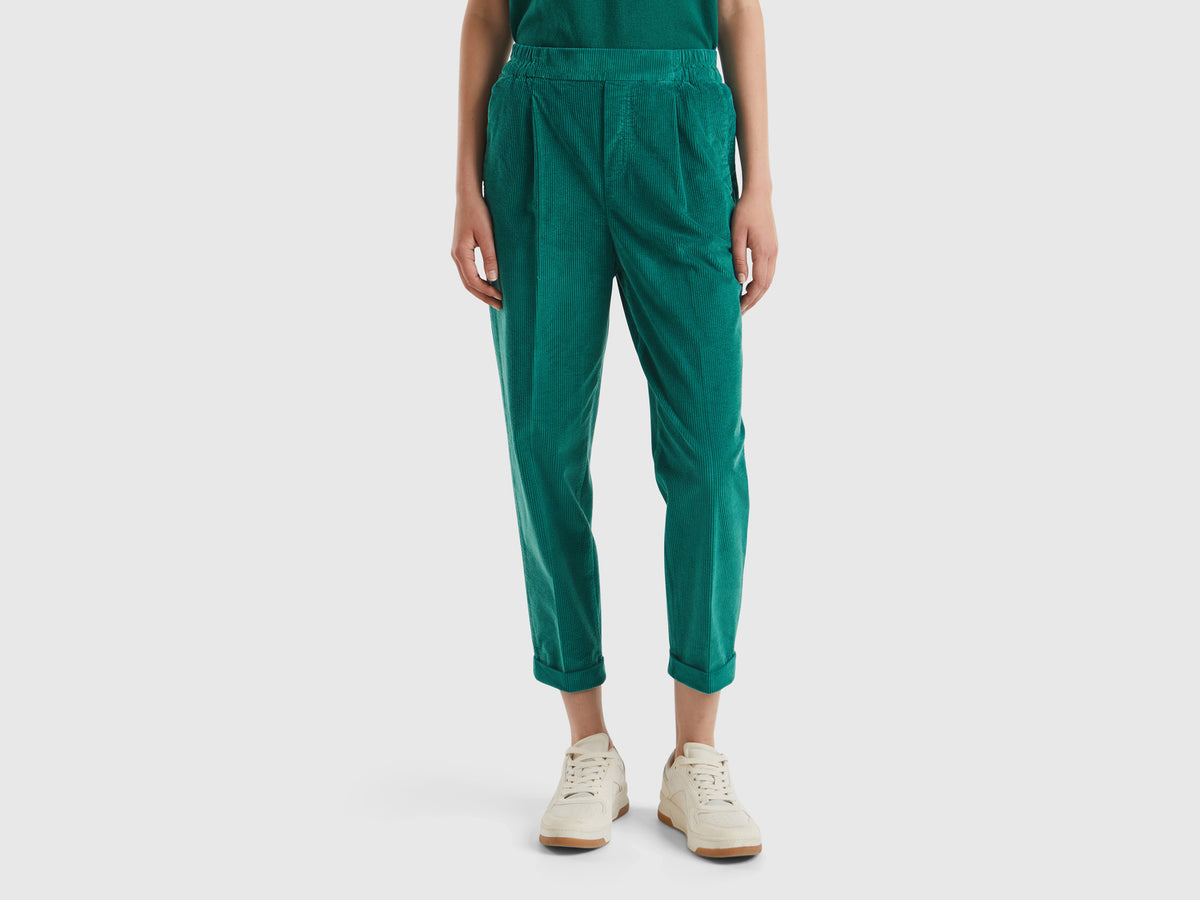 Chinos em veludo com cintura elástica - ucb_image_F