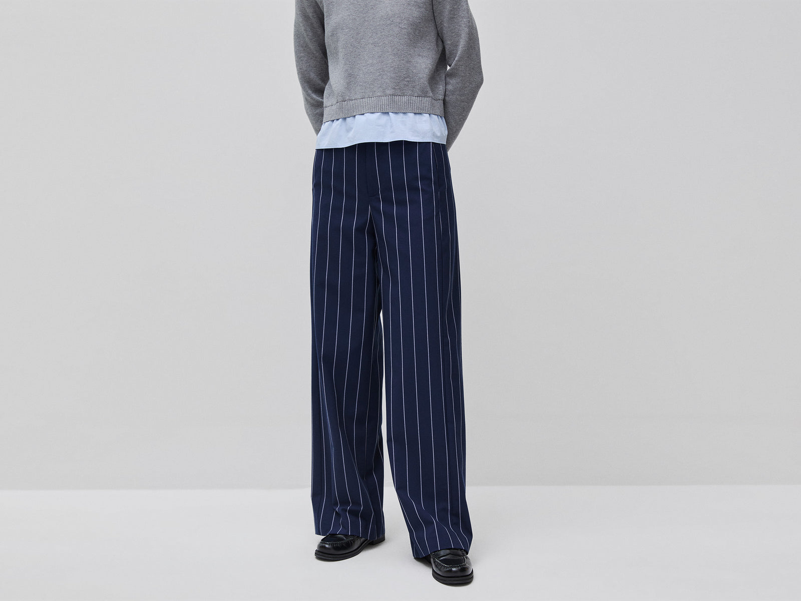 Calças risca de giz perna larga - ucb_image_F